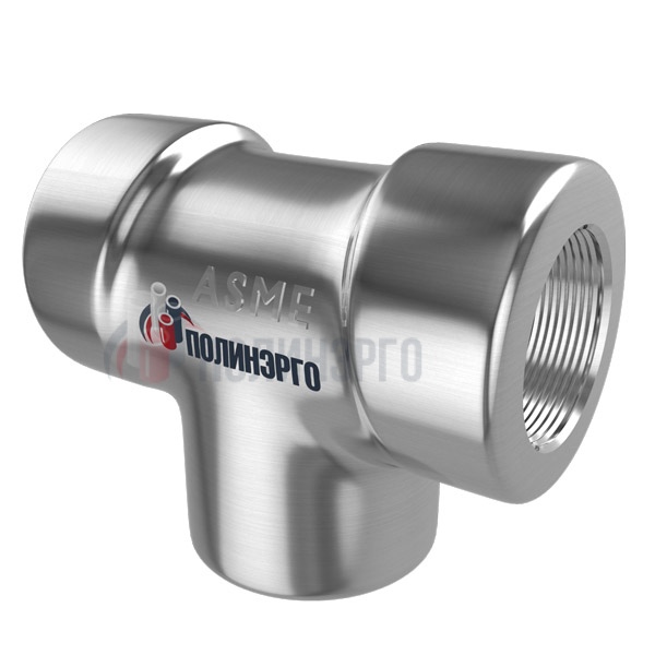 Каталог Тройник резьбовой нержавеющий 1/4" CL6000 NPT-F ASME B16.11