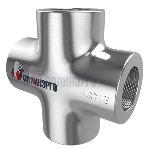 Каталог Крестовина резьбовая нержавеющая 2 1/2" CL6000 NPT-F ASME B16.11