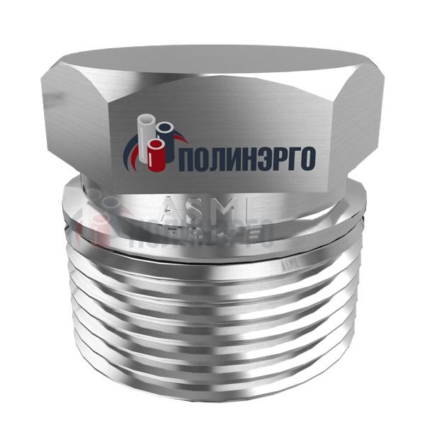 Каталог Пробка шестигранная нержавеющая 1" NPT-M ASME B16.11